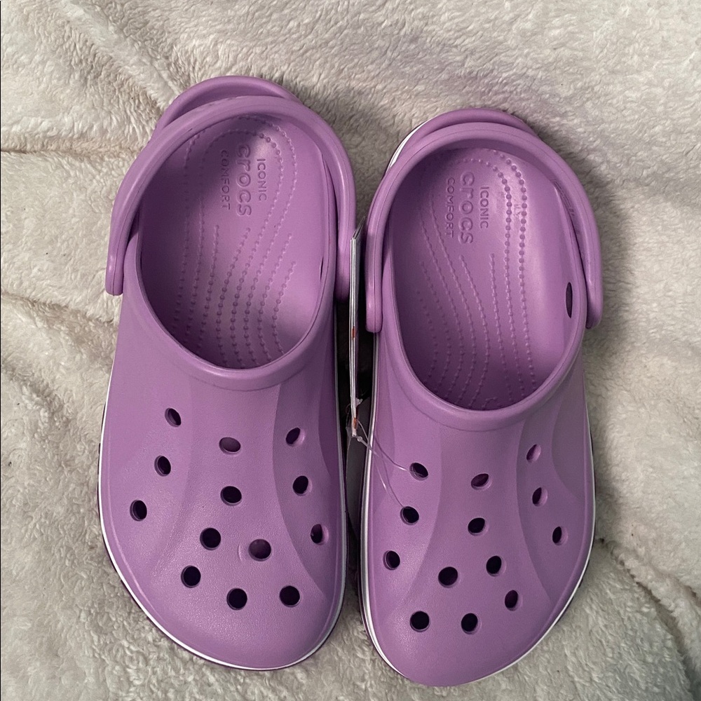 CROCS Purple Sandals with Ventilation and Pivoting Heel Strap - Picture 9 of 9